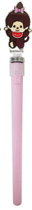 モンチッチ アクリルスピンゲルペン0.5mm モンチッチちゃん キャラクター ブラック 黒 ペン 筆記用具 文房具 学校 勉強 雑貨 グッズ かわいい
