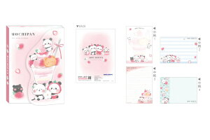 【送料無料】 【10冊セット】 【セット】 【セット商品】 【日本製】 オリジナル ダイカットカバー付きメモいちごパフェ もちもちぱんだ 動物 アニマル メモ帳 文房具 学