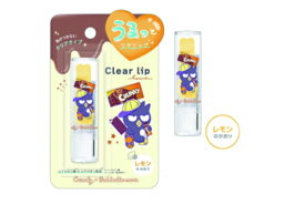 【送料無料】　ロッテ×サンリオキャラクターズ　クリアハートリップロッテのお菓子×バッドばつ丸　コラボ　リップ　ケア　乾燥　香り　保湿対策　メイク　化粧　美容　コスメ　プレゼント　雑貨　グッズ　かわいい
