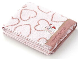 【送料無料】モフサンドかいじゅうにゃんフェイスタオルP　mofusand　猫　ねこ　ネコ　猫グッズ　怪獣　モンスター　きぐるみ　ピンク　キャラクターグッズ　イラスト　動物　可愛い　癒し　人気キャラクター　SNS　コットン　綿100%　吸水性　肌触り　洗顔
