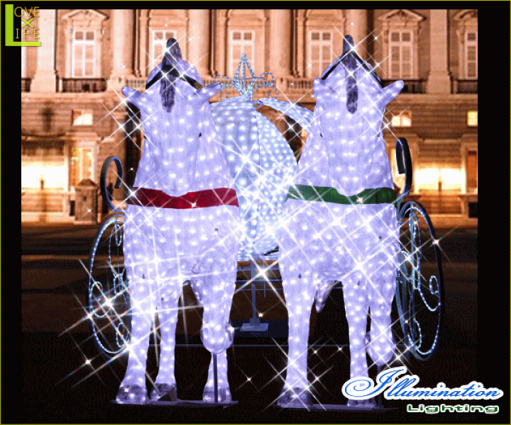 楽天市場】【大型商品】【イルミネーション】キングダム馬車