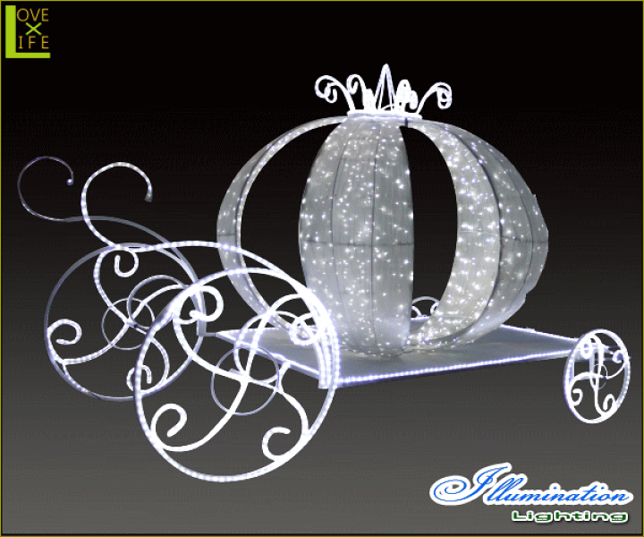 楽天市場】大型商品 イルミネーション クラシック馬車かぼちゃ