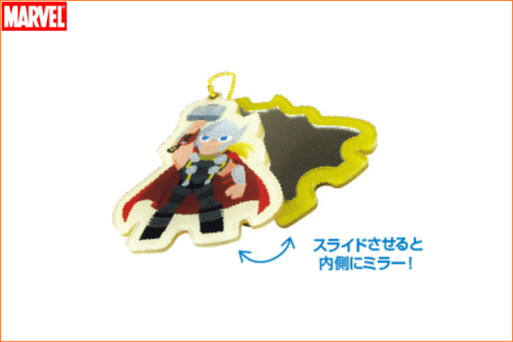 楽天市場】【マーベルキャラクター】ダイカットスライドミラー