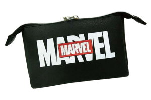 【送料無料】  マーベルキャラクター シンボルロゴマチ付三角ポーチレッド ペンケース MARVEL マーベル アメコミ ヒーローズ ポーチ 化粧ポーチ 小物入れ 文房具 アニメ グ
