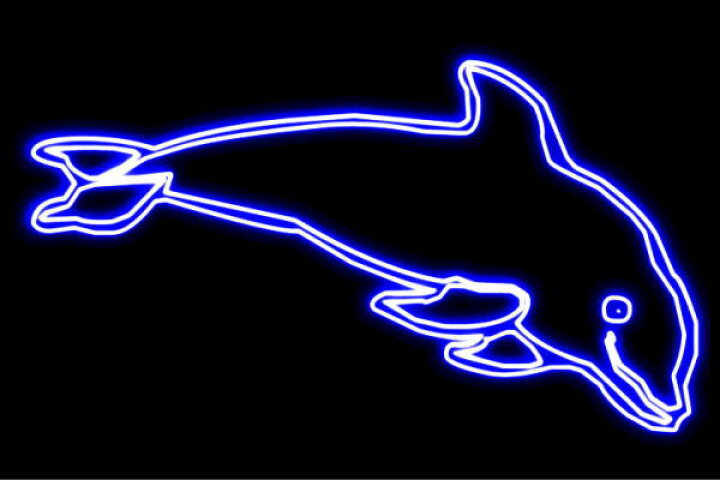 楽天市場 ネオン イルカ 海豚 いるか 海 ドルフィン アニマル 動物 ネオンライト 電飾 Led ライト サイン Neon 看板 イルミネーション インテリア 店舗 ネオンサイン アメリカン雑貨 かわいい おしゃれ