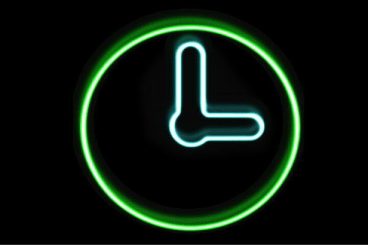 楽天市場 ネオン 時計 とけい 掛け時計 時間 イラスト ネオンライト 電飾 Led ライト サイン Neon 看板 イルミネーション インテリア 店舗 ネオンサイン アメリカン雑貨 おしゃれ ａｏｉデパート