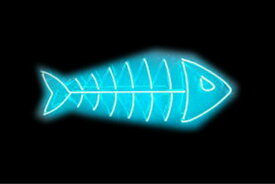 【ネオン】フィッシュボーン【Fish bone】【魚】【さかな】【海】【骨】【BAR】【バー】【カフェ】【ネオンライト】【電飾】【LED】【ライト】【サイン】【neon】【看板】【イルミネーション】【インテリア】【店舗】【ネオンサイン】【アメリカン雑貨】【おしゃれ】
