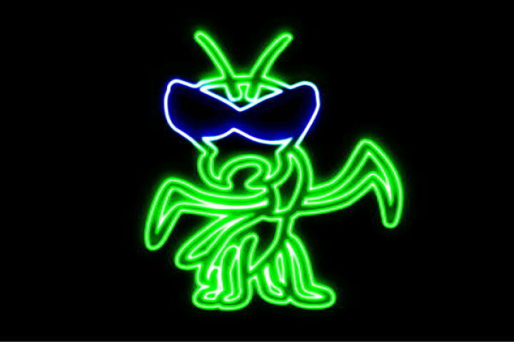 楽天市場 ネオン カマキリ かまきり カマ むし 虫 ムシ 昆虫 ネオンライト 電飾 Led ライト サイン Neon 看板 イルミネーション インテリア 店舗 ネオンサイン アメリカン雑貨 おしゃれ ａｏｉデパート