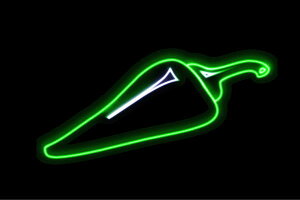 ネオン 青唐辛子青 唐辛子 トウガラシ とうがらし 野菜 やさい アイコン イラスト ネオンライト 電飾 LED ライト サイン neon 看板 イルミネーション インテリア 店舗