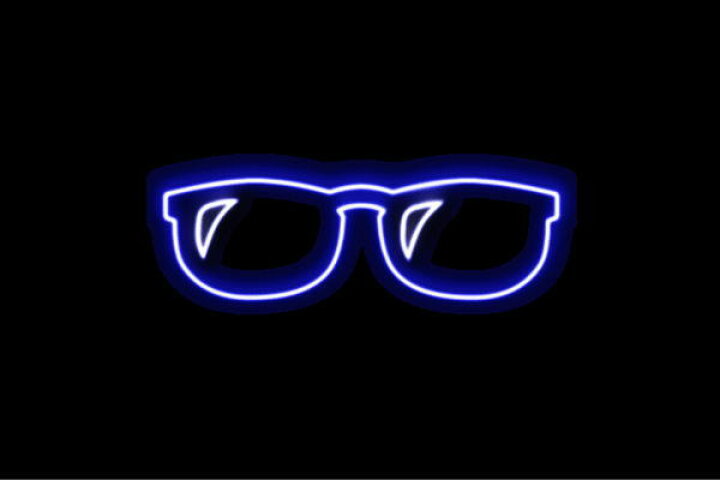 楽天市場 ネオン サングラス 眼鏡 めがね だてメガネ メガネ アイコン イラスト ネオンライト 電飾 Led ライト サイン Neon 看板 イルミネーション インテリア 店舗 ネオンサイン アメリカン雑貨 おしゃれ