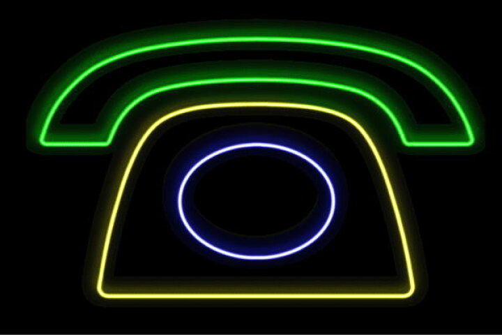 楽天市場 ネオン 黒電話 3 電話 でんわ イラスト アイコン テレフォン ネオンライト 電飾 Led ライト サイン Neon 看板 イルミネーション インテリア 店舗 ネオンサイン アメリカン雑貨 おしゃれ ａｏｉ