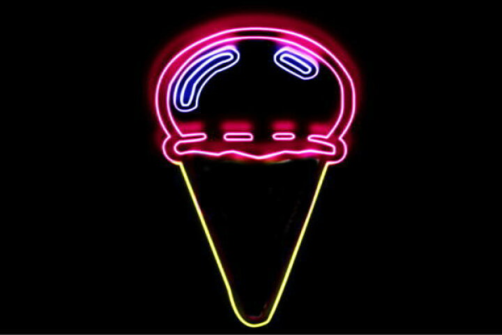 楽天市場 ネオン アイスクリーム 2 ソフトクリーム Ice Cream アイス アイコン ネオンライト 電飾 Led ライト サイン Neon 看板 イルミネーション インテリア 店舗 ネオンサイン アメリカン雑貨 おしゃれ