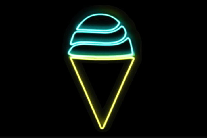 楽天市場 ネオン ソフトクリーム 6 Ice Cream アイスクリーム アイス イラスト ネオンライト 電飾 Led ライト サイン Neon 看板 イルミネーション インテリア 店舗 ネオンサイン アメリカン雑貨 おしゃれ