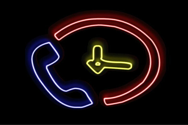 楽天市場 ネオン 電話 4 受話器 でんわ イラスト アイコン テレフォン ネオンライト 電飾 Led ライト サイン Neon 看板 イルミネーション インテリア 店舗 ネオンサイン アメリカン雑貨 かわいい おしゃれ