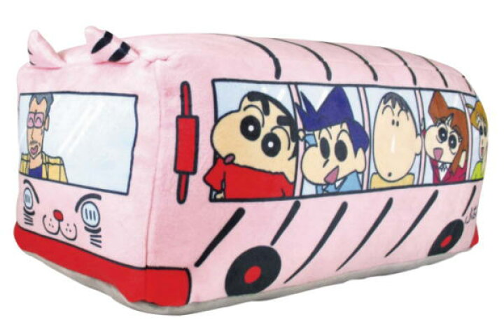 楽天市場 クレヨンしんちゃん もちもちバス型クッション バス型 しんちゃん しんのすけ テレビ アニメ 漫画 枕 クッション もちもち くっしょん やわらか まくら インテリア ａｏｉデパート