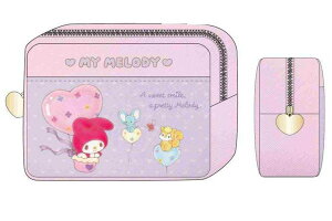 送料無料 サンリオキャラクター マルチポーチ パープル マイメロディ マイメロちゃん マイメロ まいめろ サンリオ 45th 45周年 グッズ ポーチ 小物入れ 化粧ポーチ ペンケース 筆箱 ケース 文