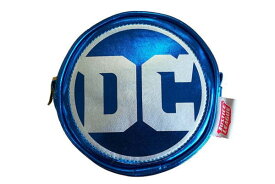 【DCコミック】ラウンドポーチ【DCロゴ】【ジャスティスリーグ】【バットマン】【スーパーマン】【映画】【DC】【コミック】【漫画】【アメコミ】【小物入れ】【ポーチ】【ぽーち】【ケース】【小銭入れ】【グッズ】