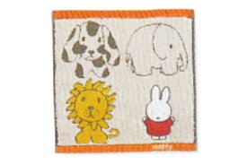 【miffy】【ミッフィー】ミニタオル【ミッフィーと動物たち】【ウサギ】【ミッフィーちゃん】【キャラ】【ナインチェ・プラウス】【絵本】【65th】【65周年】【タオル】【たおる】【ハンドタオル】【ハンカチ】