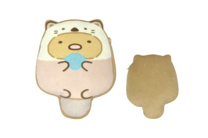 楽天市場 送料無料 すみっコぐらし ポーチ とんかつ すみっこぐらし 小物入れ 化粧品入れ 小物入れ ホワイト 持ち運び 映画 アニメ ａｏｉデパート