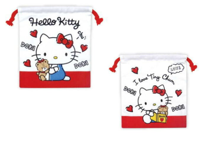 楽天市場 サンリオ 巾着 ハローキティ 小物入れ はろーきてぃ キティちゃん りんご 映画 アニメ かわいい ａｏｉデパート