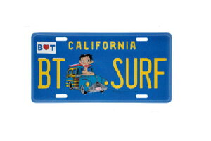 yz@@ AJG݁@BettyBoop@CMv[gBT-SURF@Betty LICENSE PLATE@BETTY@xeB@xeBu[v@xeB@USA@Ŕ@v[g@{[h@AL@G݁@AJG
