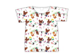 【送料無料】 【くまのがっこう】Tシャツ【M】【総柄】【くま】【ジャッキー】【キャラ】【絵本】【シャツ】【ティーシャツ】【服】【衣服】【レディース】【ファッション】【グッズ】