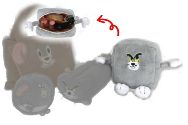 楽天市場 トムとジェリー スクエアポーチ トム ジェリー ワーナー アニメ ねこ ネズミ ネコ ねずみ 小物入れ グッズ ポーチ かわいい ａｏｉデパート