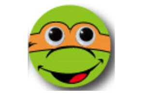 【送料無料】 【Mutant Ninja Turtles】缶バッチ【ミケランジェロ】【ミュータントタートルズ】【タートルズ】【アニメ】【アメリカ】【キャラクター】【カンバッジ】【バッチ】【缶】【コレ