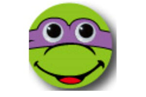 【送料無料】 【Mutant Ninja Turtles】缶バッチ【ドナテロ】【ミュータントタートルズ】【タートルズ】【アニメ】【アメリカ】【キャラクター】【カンバッジ】【バッチ】【缶】【コレクター