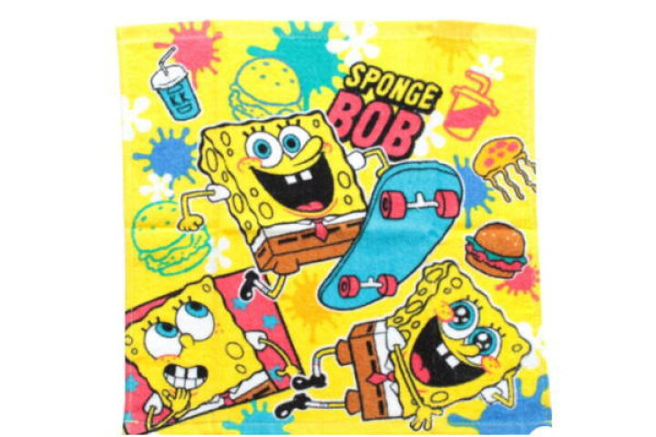 楽天市場 スポンジボブ 2枚組 ウォッシュタオル Spongebob ボブ スポンジ ボブ キャラ アニメ タオル たおる 生活雑貨 雑貨 グッズ かわいい ａｏｉデパート