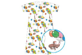 【おさるのジョージ】ロングTシャツ【L】【風船】【パターン】【ジョージ】【ひとまねこざる】【Curious George】【絵本】【アニメ】【キャラクター】【シャツ】【ロング】【ティーシャツ】【服】【衣服】【ファッション】【グッズ】