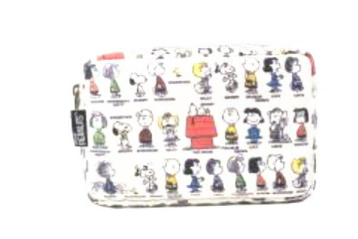 スヌーピー Snoopy ウッドストック グレー ピーナッツ マルチポーチ キャラクター アニメ すぬーぴー