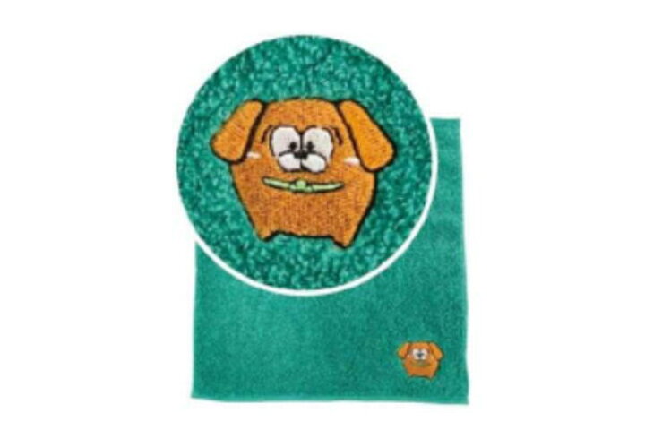 楽天市場 おそ松さん 松犬 刺繍ミニタオル グリーン レトリバー 犬 いぬ 動物 アニマル おそ松くん おそ松 漫画 アニメ タオル たおる ミニタオル ハンドタオル ハンカチ 生活雑貨 グッズ かわいい