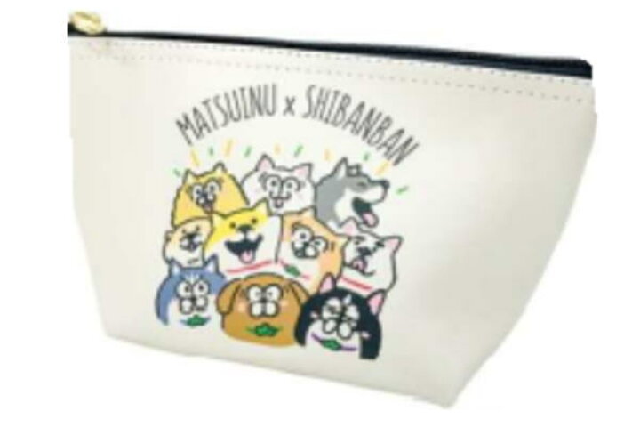 楽天市場 送料無料 しばんばん 松 犬 コスメポーチ 犬 いぬ 動物 アニマル おそ松くん おそ松 Shibanban Lineスタンプ コラボ ケース ポーチ メイクポーチ 化粧ポーチ メイク 化粧 雑貨 グッズ ａｏｉ