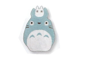スタジオジブリ となりのトトロ ダイカットミニタオルブルー トトロ型 サツキ メイ トトロ 宮崎駿 ジブリ アニメ 映画 タオル たおる ハンドタオル ミニタオル ハンカ