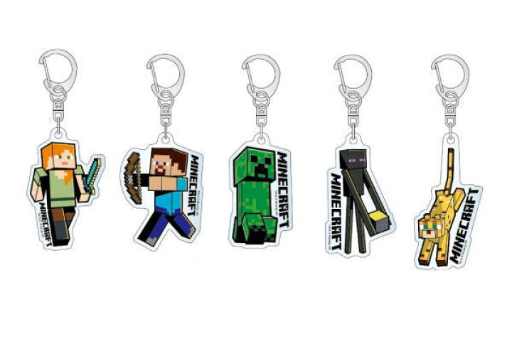 楽天市場 クジ 日本製 Minecraft マインクラフト アクリルキーホルダー マイクラ ブロック ゲーム ビデオゲーム キーホルダー キーリング 鍵 くじ 運試し ランダム 雑貨 グッズ かわいい ａｏｉデパート