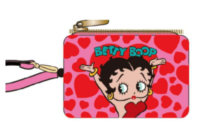 楽天市場】【Betty Boop】リール付パスケース【ピンク】【ハート 