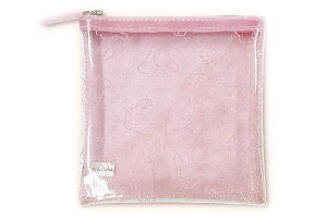 【送料無料】 【miffy】【ミッフィー】スクエアポーチ【ピンク】【ウサギ】【ディックブルーナ】 【ミッフィーちゃん】【ナインチェ・プラウス】【絵本】【アニメ】【ポーチ】【ケース】