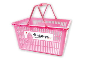【バーバパパ】【BARBAPAPA】買い物カゴ【ピンク】【バーバ】【バーバママ】【ファミリー】【絵本】【フランス】【キャラクター】【かご】【カゴ】【入れ物】【収納】【ショッピング】【