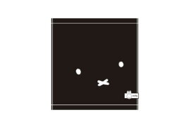 【送料無料】　 miffy　ミッフィー　ミニタオルブラックミッフィー　ウサギ　 ミッフィーちゃん　ナインチェ・プラウス　絵本　アニメ　タオル　たおる　ハンドタオル　ハンカチ　雑貨　グッズ