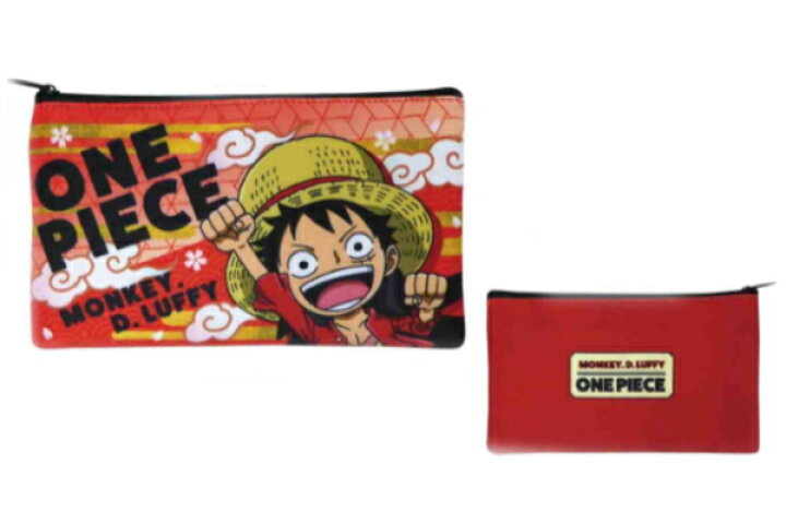 楽天市場 ワンピース One Piece フラットポーチ レッド 赤 ルフィ ゾロ サンジ 海賊 アニメ 漫画 映画 ケース ポーチ 小物入れ 整理 収納 文房具 学校 勉強 雑貨 グッズ かわいい ａｏｉデパート