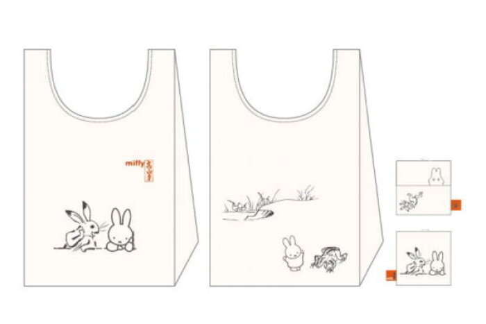 Miffy ミッフィー 鳥獣人物戯画 エコバッグ 井戸端会議 ウサギ ミッフィーちゃん ナインチェ プラウス 絵本 アニメ かばん カバン 鞄 バッグ エコ 袋 買い物 お出かけ 雑貨 グッズ かわいい Product Details