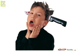 グッズ　44R3　ナイフ-スルーヘッドカチューシャ　ナイフ　パーティ　飾り　ハロウィン　頭にナイフが刺さっちゃった～!!♪☆AOIコレクションのコスプレ♪コスプレ　衣装　コスチューム　　 　大