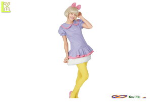 レディ アダルト デイジーダッグDisney ディズニー  仮装 コスプレ 衣装 コスチューム デイジー パーティ イベント かわいい ハロウィン ドナルドダックのセクシーでキュー