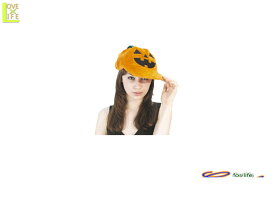 グッズ　80R2482　パンプキン キャップかぼちゃ　帽子　仮装　パーティ　ハロウィン　フリーサイズなので子供から大人まで♪☆AOIコレクションのコスプレシリーズ♪コスプレ　衣装　コスチューム
