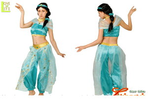 レディ 95R085 ジャスミン レディ ドレスアラジン Disney ディズニー  お姫様 パーティ ディズニーのプリンスセレクション!どれもゴージャスでかわいい♪☆AOIコレクションのコス♪