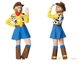 レディ　95R309　ウッディトイ・ストーリー　仮装　パーティ　Woody Pride　Toy Story　カウボーイ　ディズニー/ピクサー映画トイストーリー　♪☆AOIコレクションのコスプレ♪コスプレ　衣装　コスチューム　 　大