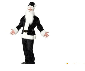 メンズ　XM(C)-14　GOGOサンタさん(ブラック) クリスマスコレクション　クリスマス　サンタ　サンタクロース　パーティ　ハッピークリスマス衣装が大集合☆AOIコレクションのコス♪コスプレ　衣装　コスチューム　 　大