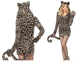 レディ　85P313　LEG AVENUE　コージーヒョウ Cozy Leopardレッグアベニュー　アメリカ　ブランド　パーティ　本場のコスプレブランド レッグアベニューコレクション AOIコレクションのコス♪コスプレ　衣装　コスチューム　大