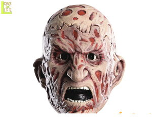 GOODS エルム街の悪夢 2ピースマスクFreddie フレディ・クルーガー マスク 雑貨 ハロウィン おもちゃ グッズ 怖い かわいい イベント 小物 HALLOWEEN リアルな作りであなたもフ